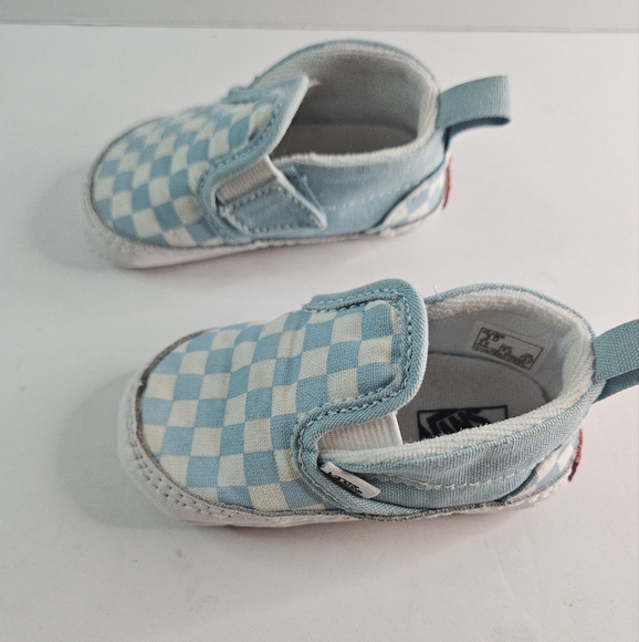 Infant Vans size 3. Light blue checkered. - Picture 3 of 8